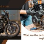 What are the parts of a motorcycle engine?